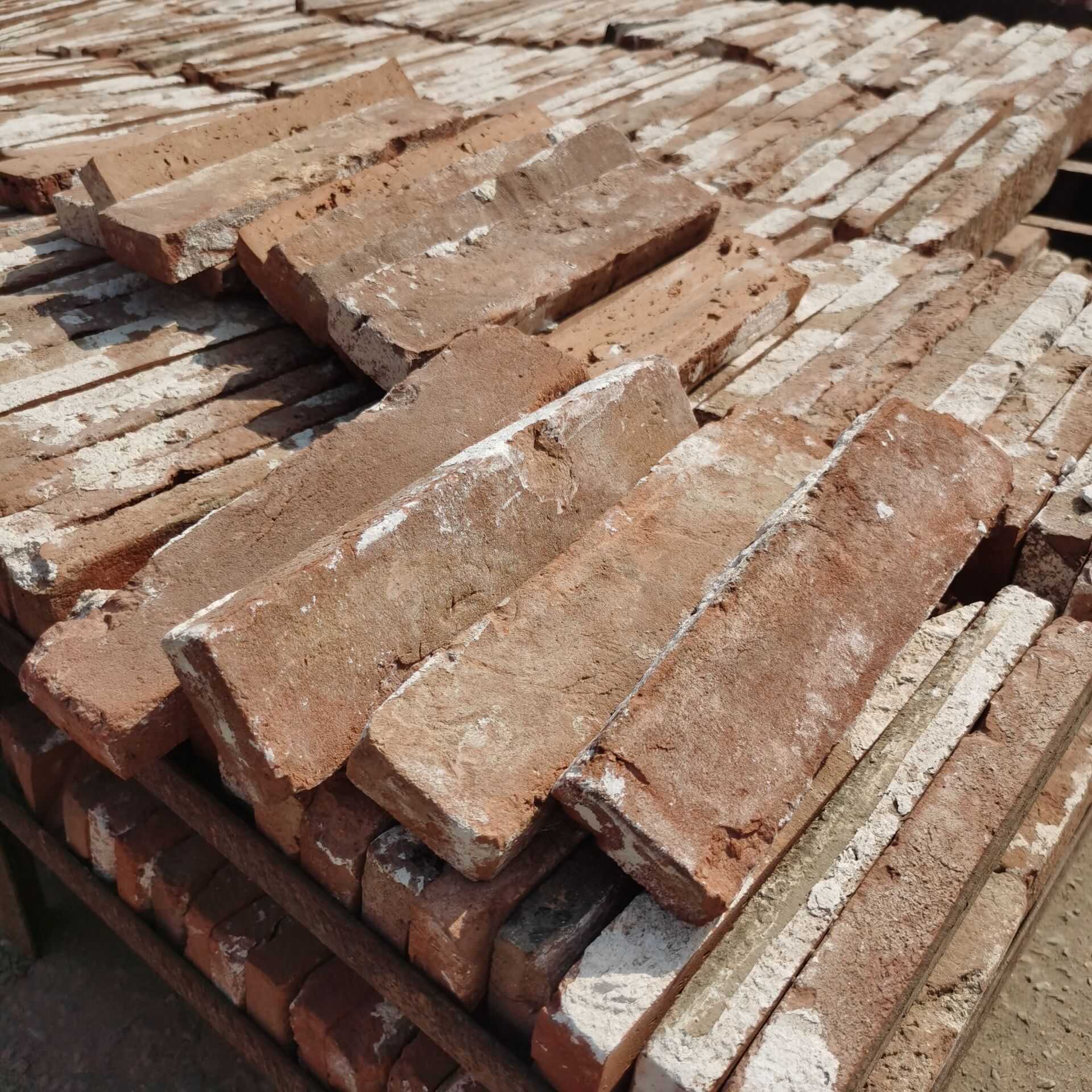 Red Used Bricks Veneers For Wall Decoration 601015 Taitone Clay