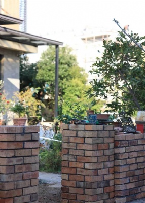 Antique Fire Brick in the Garden