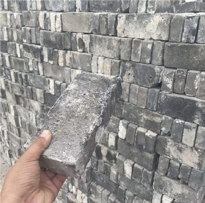 grey wirecut old brick