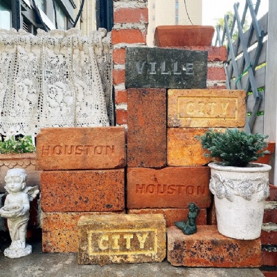 Antique stamped brick